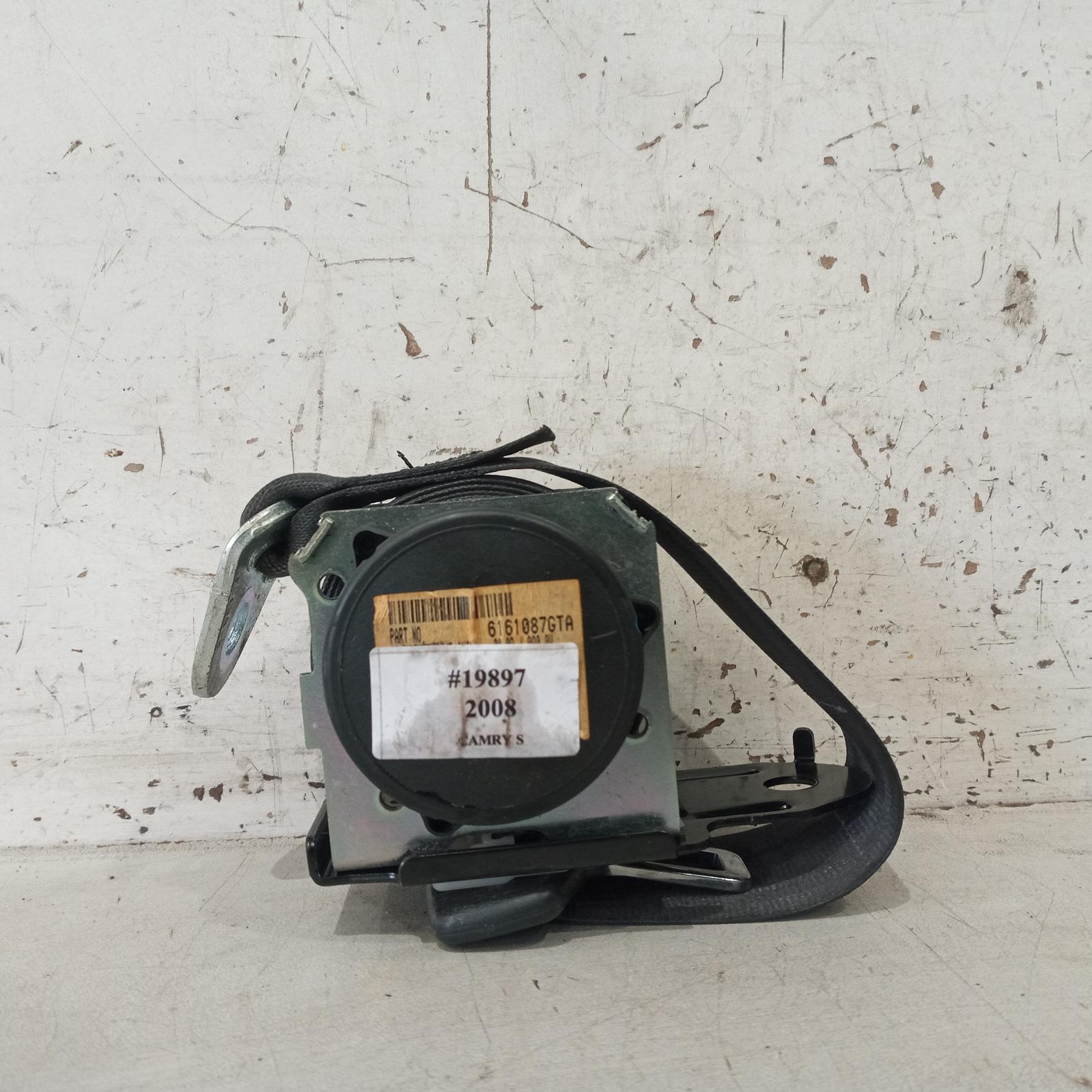 Camry Seat Belt Stalk 2006-2011 lh rear,seat belt only,acv40,06/06-11/11 00019897 #579754
