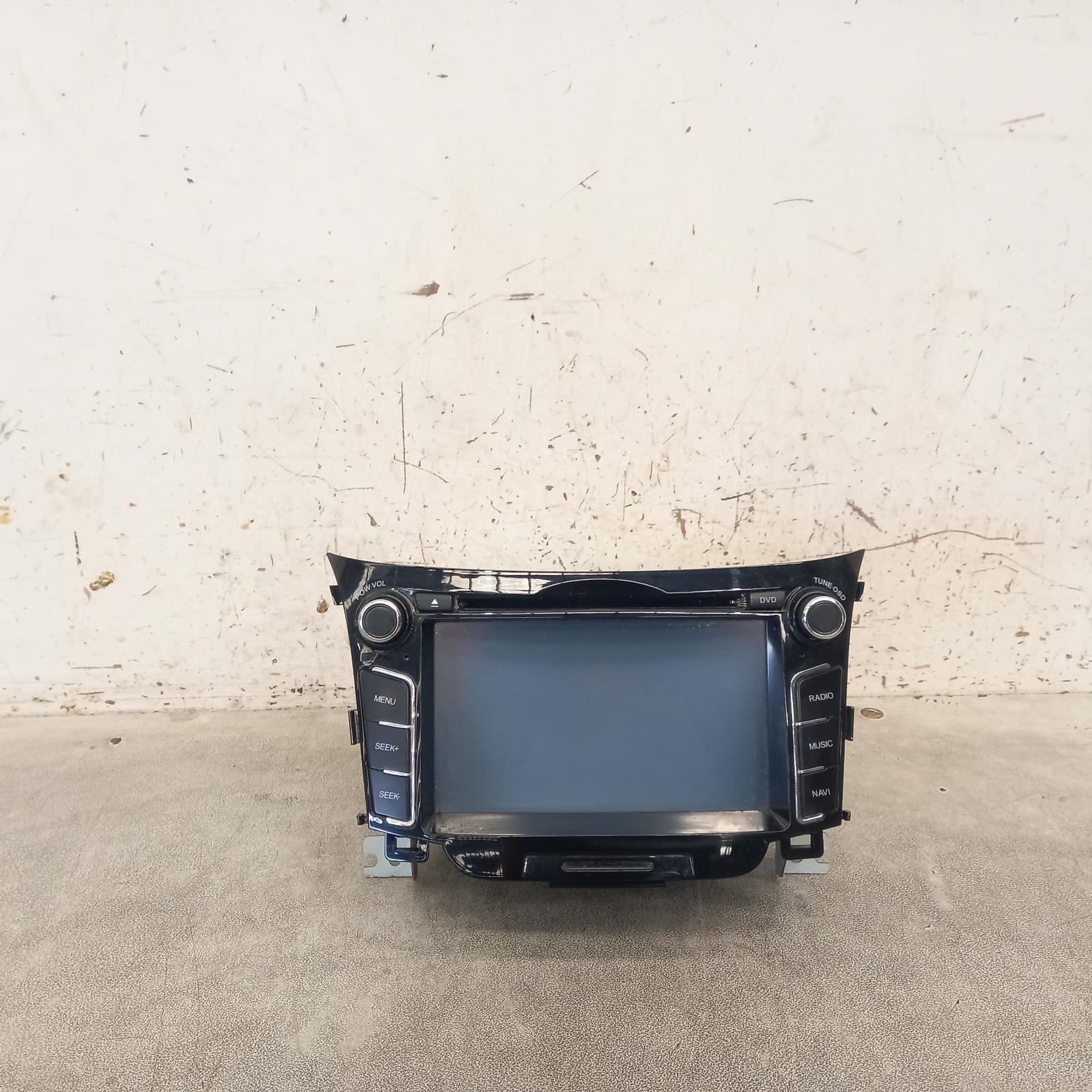 I30 Stereo/head Unit 2012-2017 7 in touchscreen,w/ sat nav,phone controls,mp3,bluetooth,gd,03/12-02/17 00020003 #585242