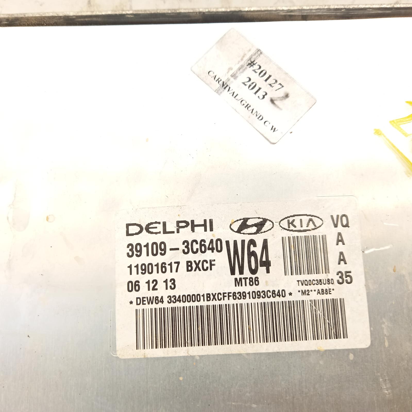 Carnival/Grand Carnival Ecu 2010-2014 engine ecu,3.5,g6dc,auto t/m,ecu only,vq,03/10-12/14 00020127 #591550