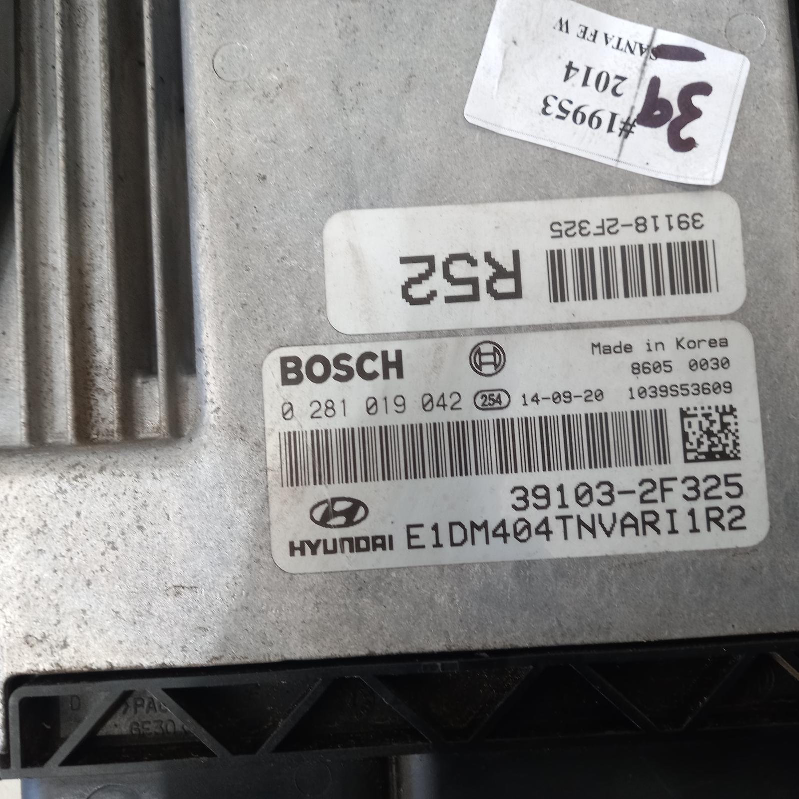 Santa Fe Ecu 2012-2018 engine ecu,2.2,turbo diesel,ecu only,dm,06/12-02/18 00019953 #593634