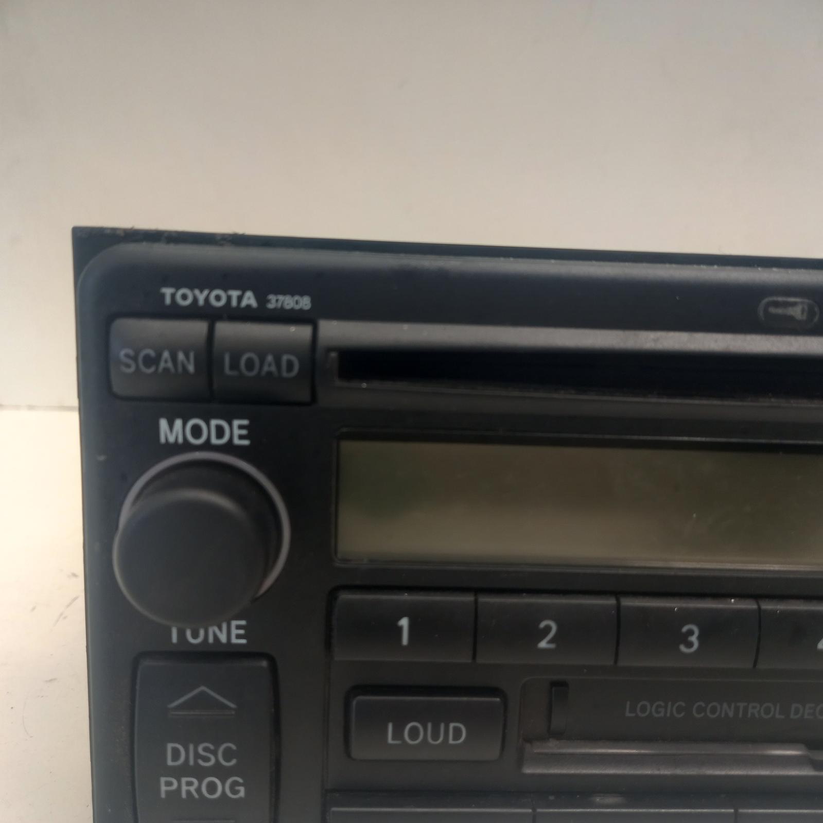 Prado Stereo/head Unit 2003-2009 6 disc cd stacker (p/n on face 37808),120 series,02/03-10/09 00020274 #600295