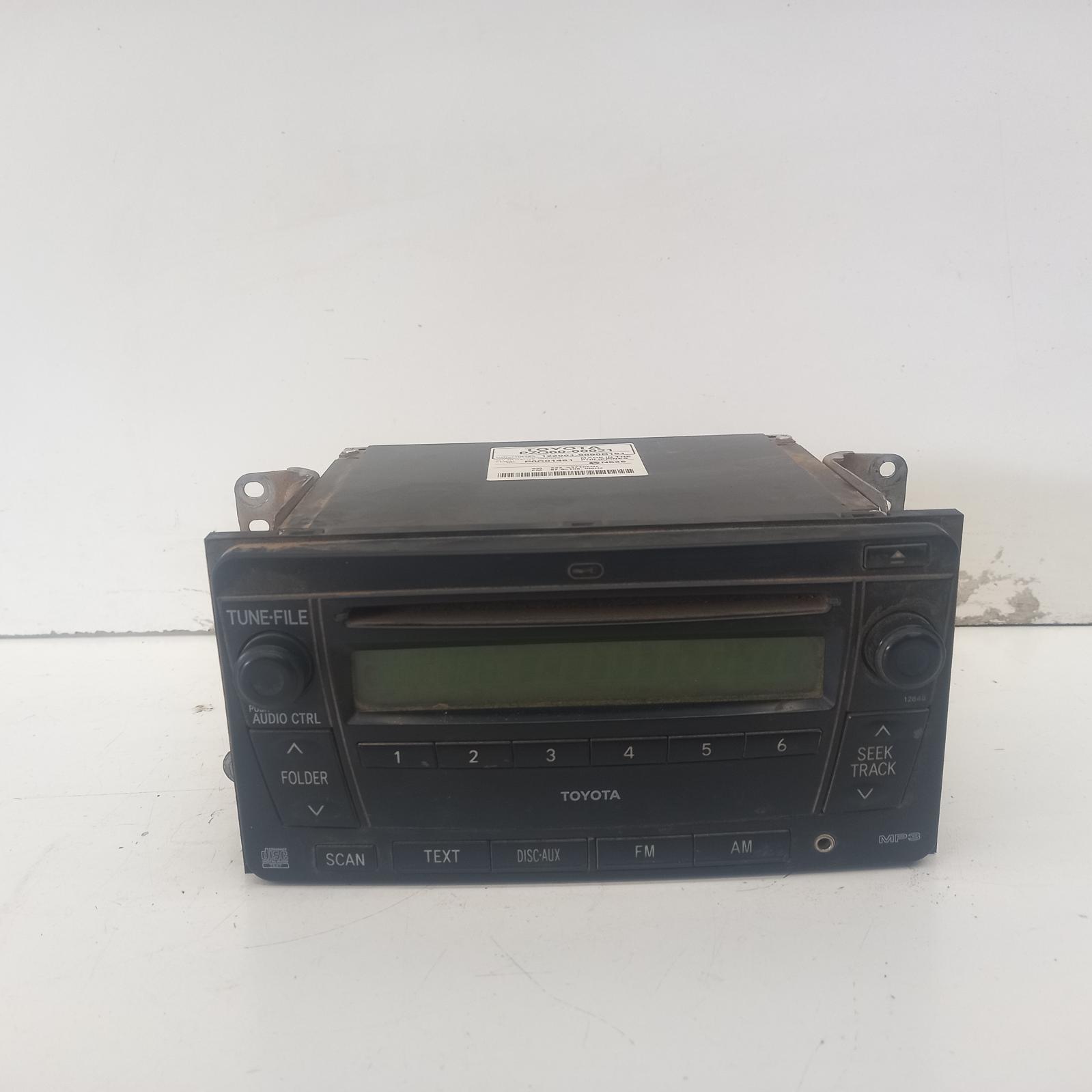 Hilux Stereo/head Unit 2005-2015 single disc cd player (p/n on face 12848),02/05-08/15 00020476 #602365
