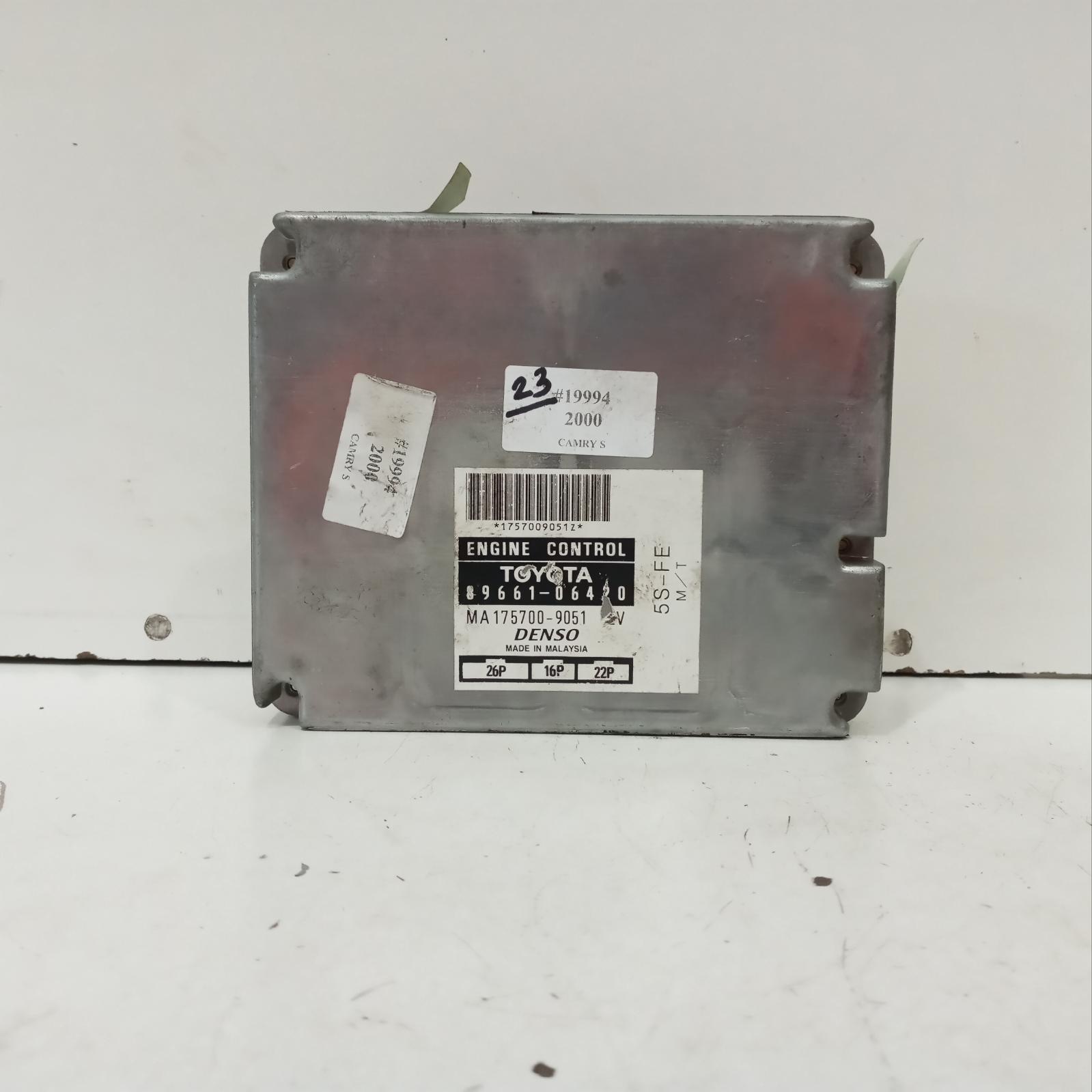 Camry Ecu 1997-2002 engine ecu,sk20,2.2,5s-fe,ecu only,08/97-08/02 00019994 #606515