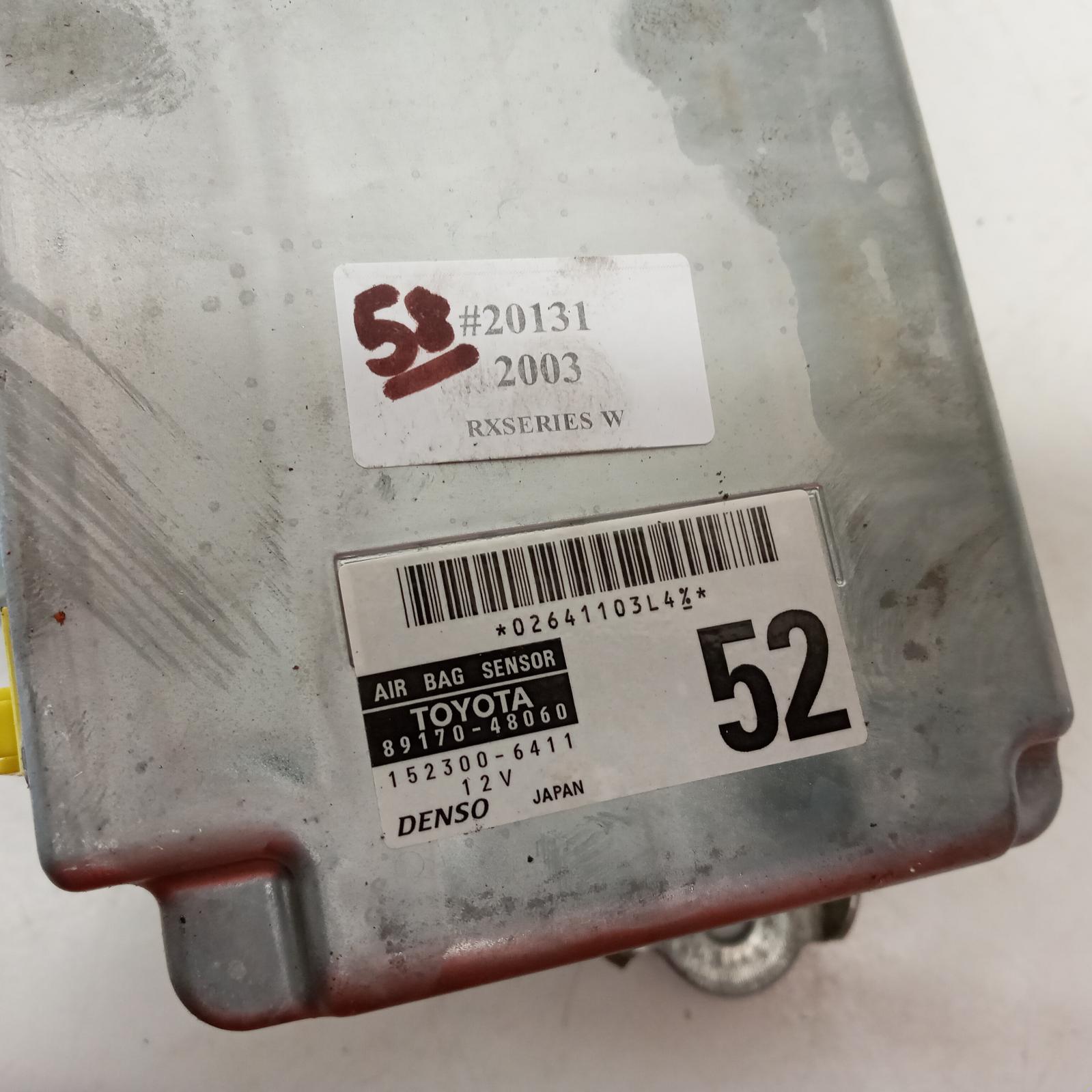 Rxseries Airbag Module/sensor 2003-2005 module,rx330,mcu3#,04/03-11/05 00020131 #608858