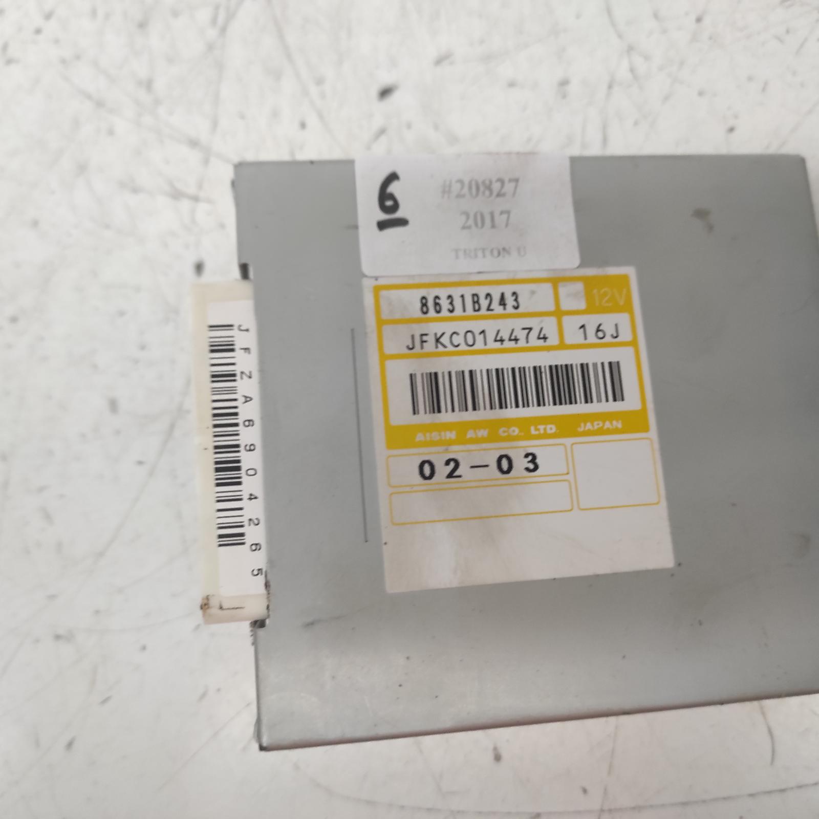 Triton Ecu 2015-2023 transmission ecu,auto t/m,p/n 8631b243 (mounted above passenger kick panel),mq-mr,03/15-10/23 00020827 #618866