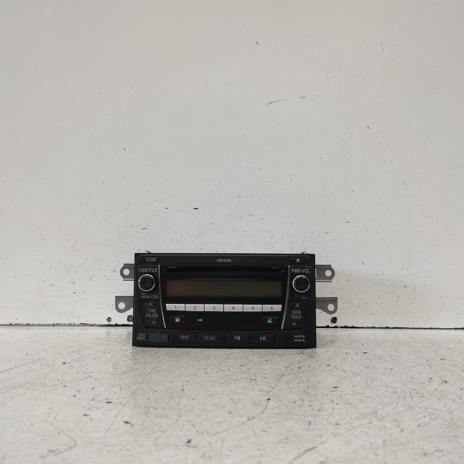 Corolla Stereo/head Unit 2007-2013 radio/cd player,zre152/153r,chrome button,03/07-10/13 partwh #625465