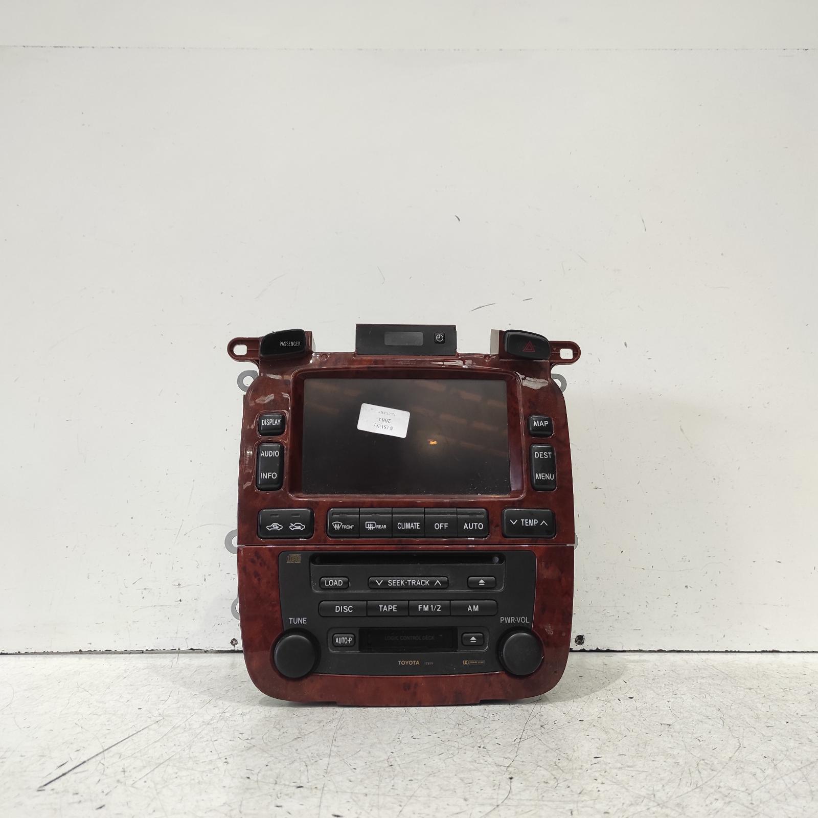 Kluger Heater/aircon Controls 2001-2007 mcu28r,grande type (part of sat nav unit),01/01-04/07 partwh #625417