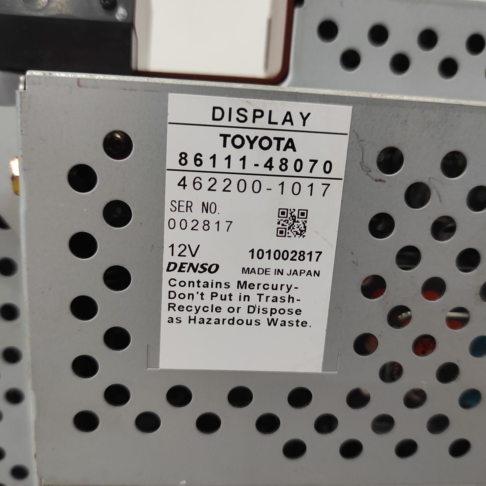 Kluger Heater/aircon Controls 2001-2007 mcu28r,grande type (part of sat nav unit),01/01-04/07 partwh #625417