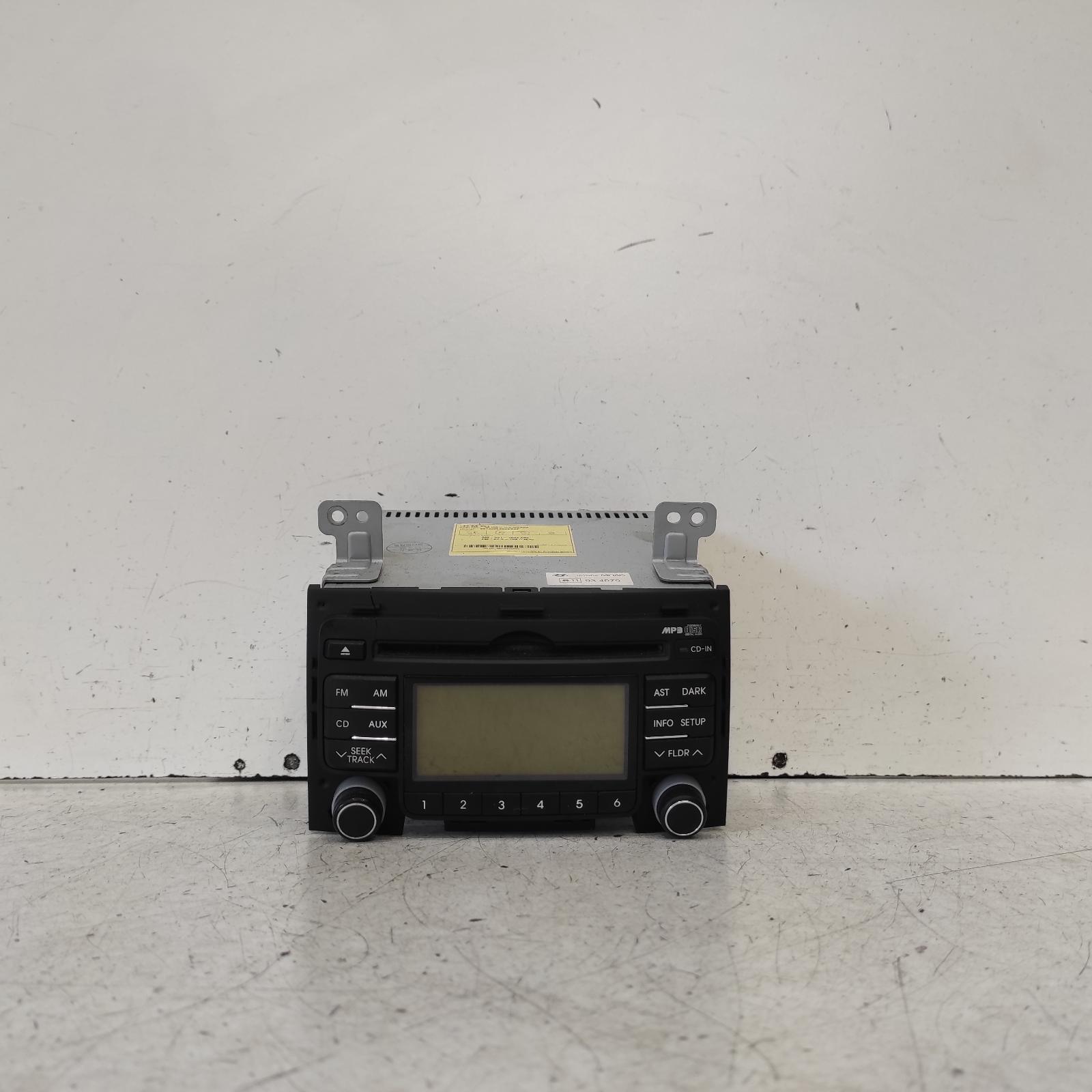 I30 Stereo/head Unit 2007-2012 mp3/wma/aux/cd player,non bluetooth type,single disc player,fd,09/07-04/12 00020663 #625821