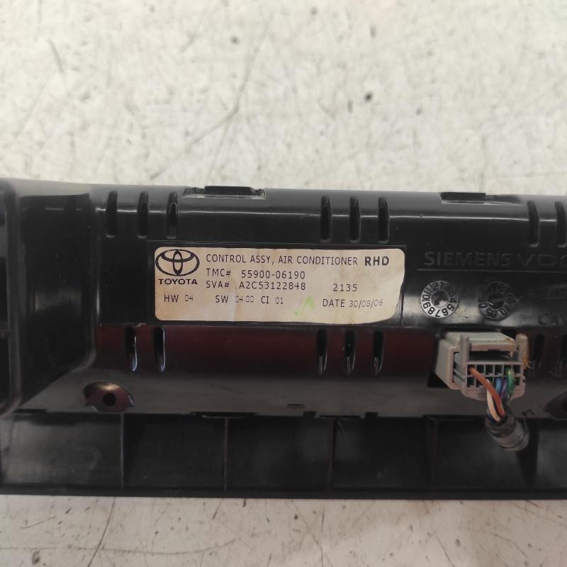 heater/aircon controls