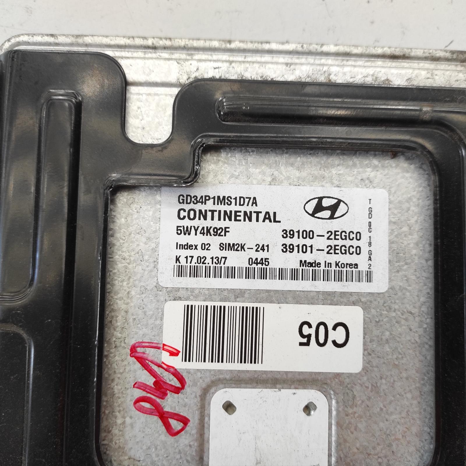 I30 Ecu 2012-2017 engine ecu,1.8,petrol,auto t/m,ecu only,gd,03/12-02/17 00020352 #628142