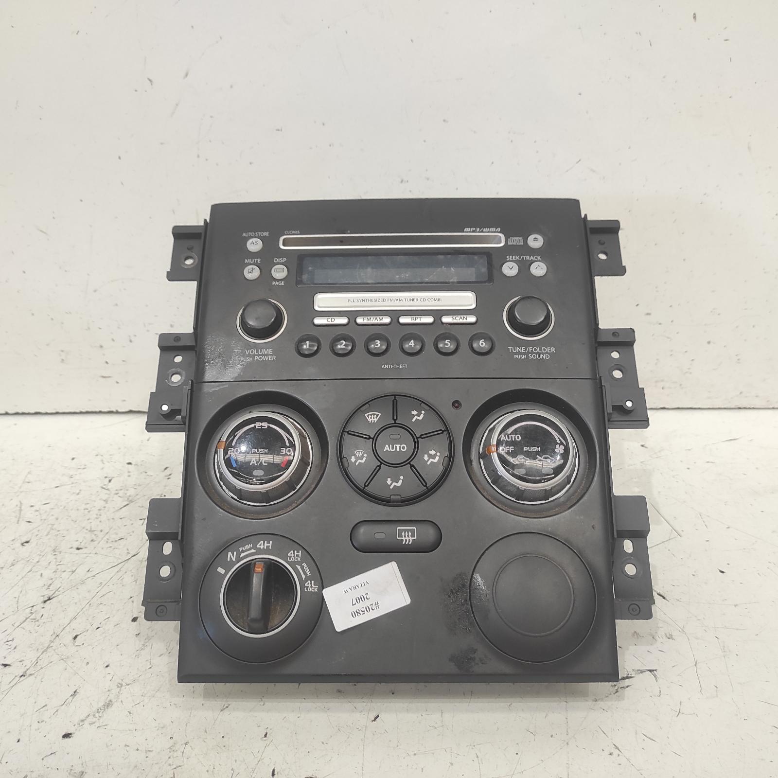 Vitara Stereo/head Unit 2005-2009 radio/cd player,clcr05,w/ mp3/wma,non aux & non time display type grand vitara,jb-jt,04/05-12/09 00020580 #632013