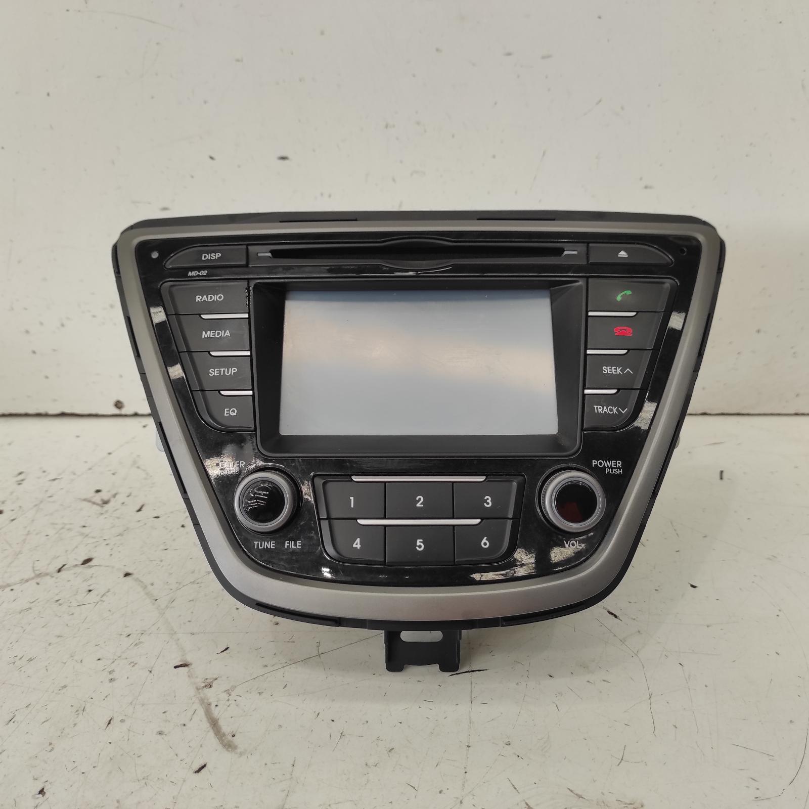 Elantra Stereo/head Unit 2013-2015 large colour display screen,dual knob type,md,10/13-11/15 00020535 #632511
