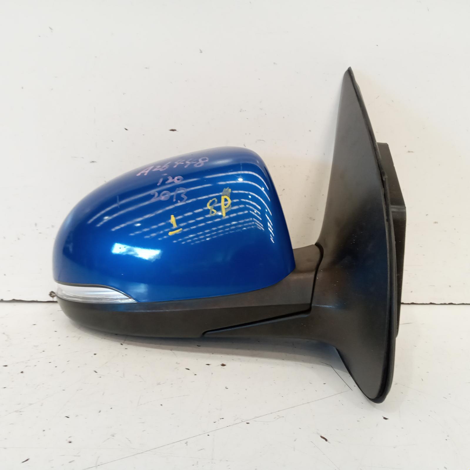 I20 Door Mirror Right 2012-2015 pb,power folding,w/ flasher type,03/12-12/15 partwh #634453