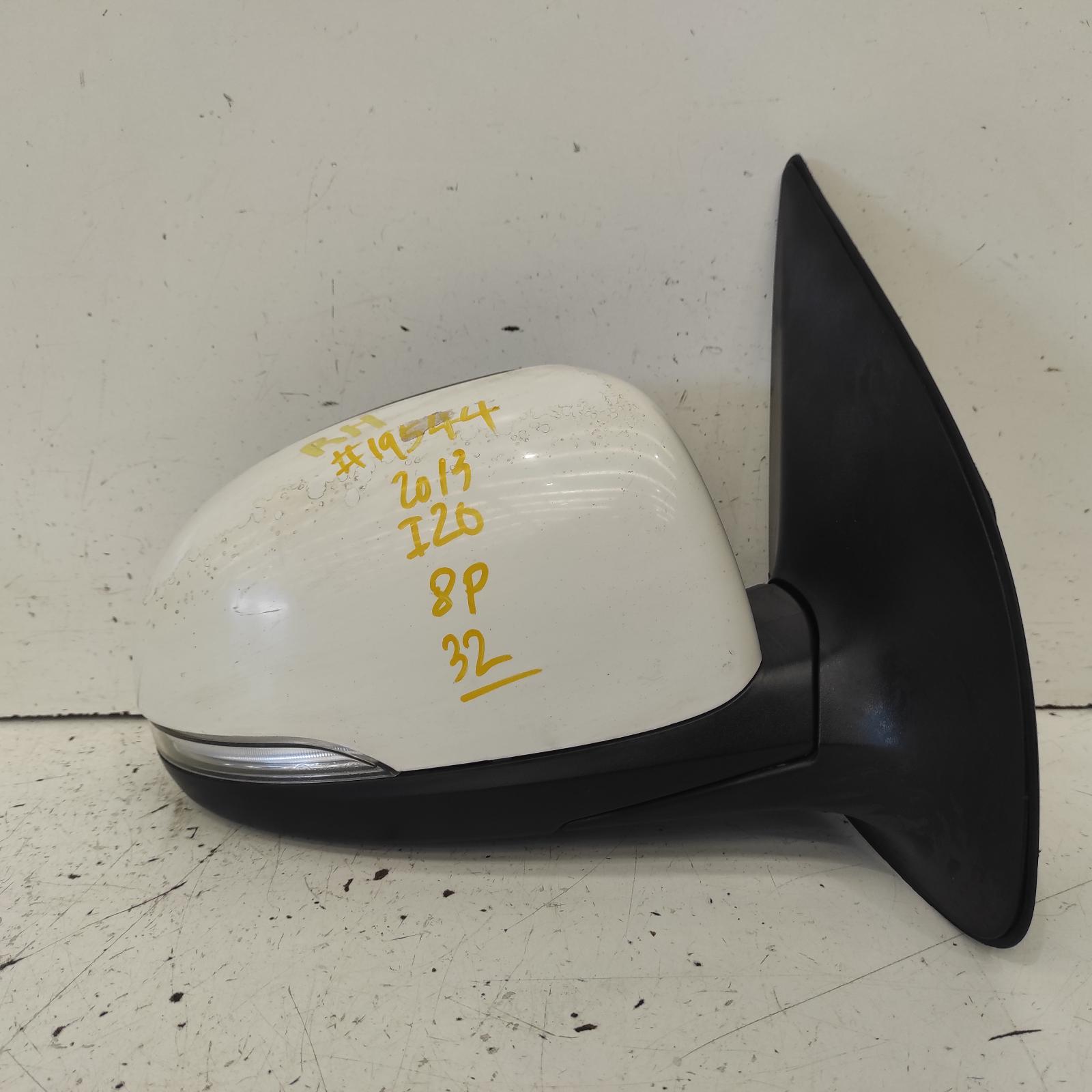 I20 Door Mirror Right 2012-2015 pb,power folding,w/ flasher type,03/12-12/15 00019544 #635121