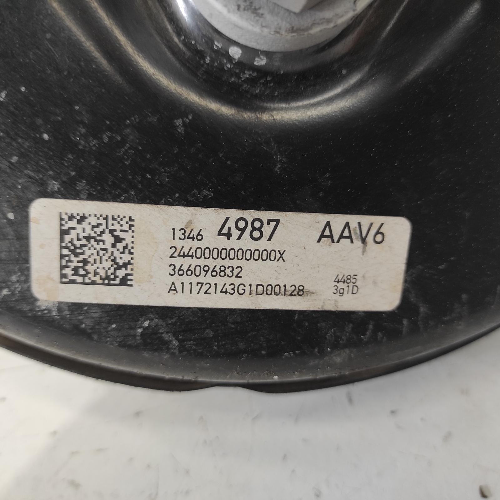 Astra Brake Booster 2016-2020 bk-bl,petrol,1.4,b14xft,09/16-12/20 00020620 #637422