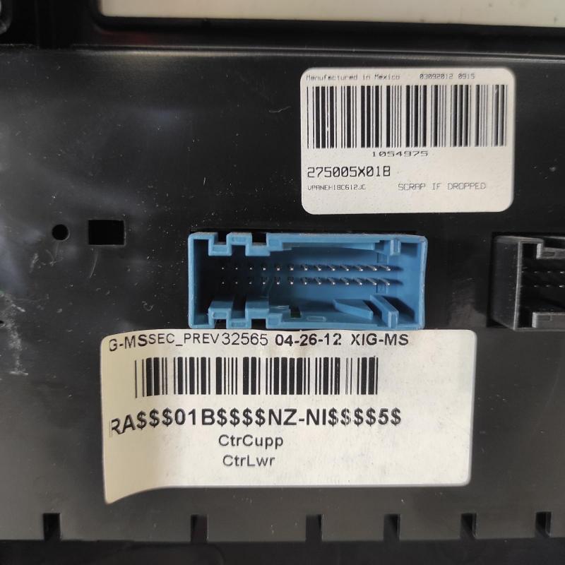 heater/aircon controls