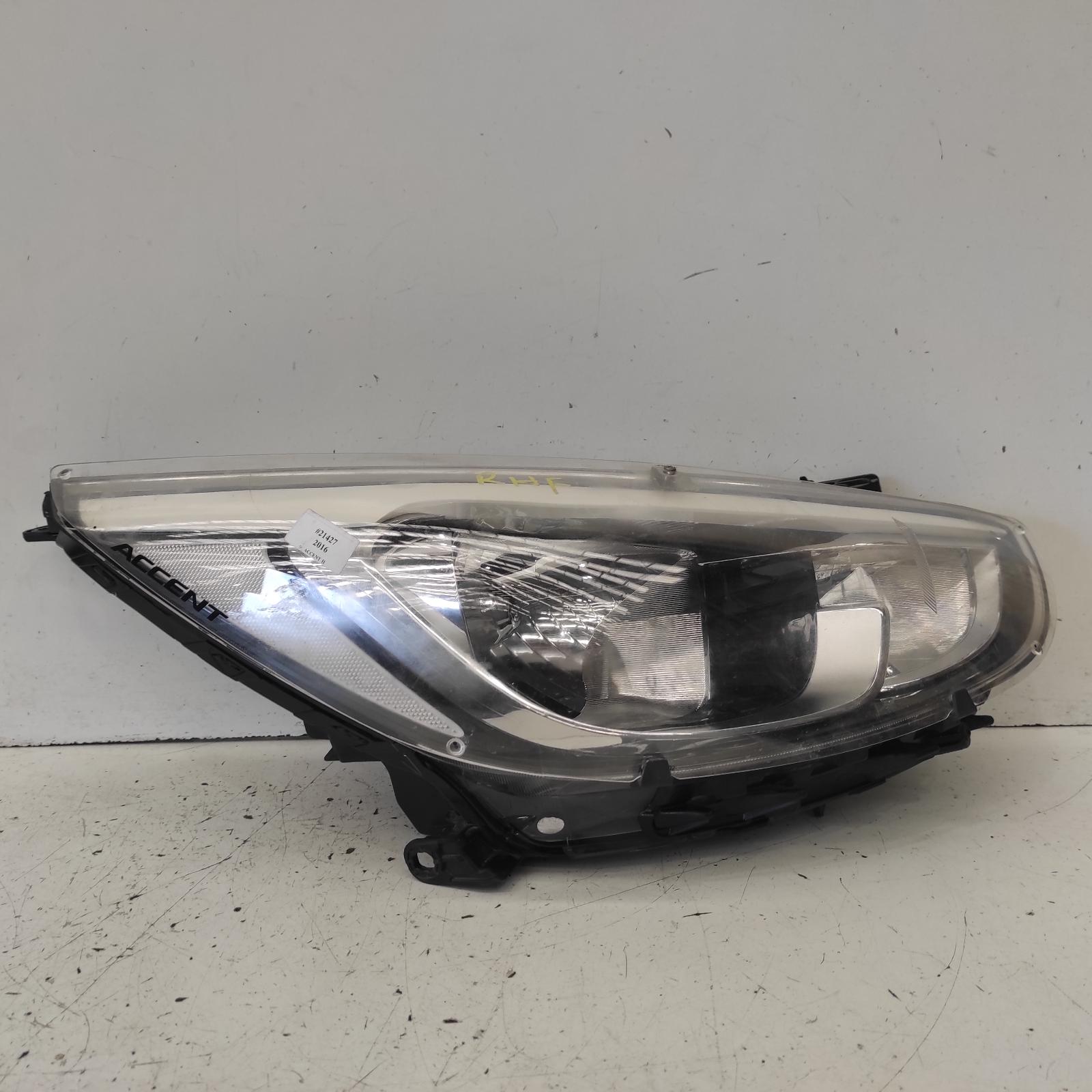 Accent Headlamp Right 2014-2019 rb,active,halogen type,09/14-12/19 00021427 #641200