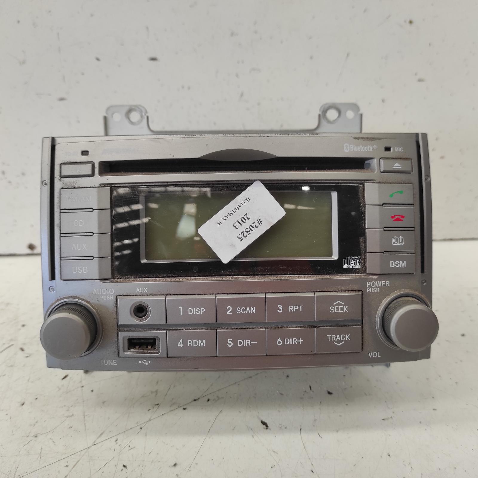 Iload/imax Stereo/head Unit 2010-2015 radio/cd player,tq,silver face,w/ bluetooth type,02/10-08/15 00020525 #643580