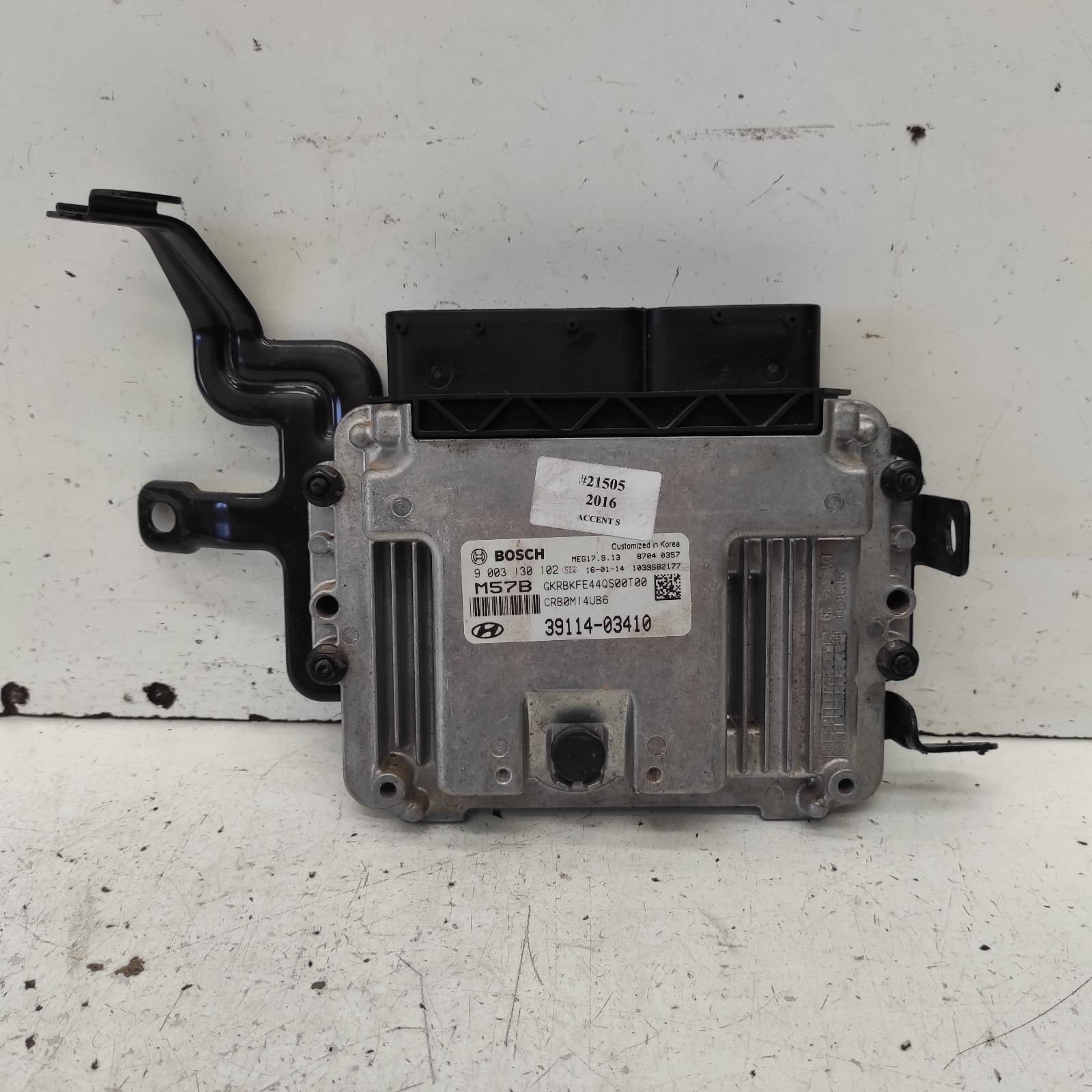 Accent Ecu 2015-2019 engine ecu,1.4,g4lc,auto t/m,ecu only,rb,06/15-12/19 00021505 #650436