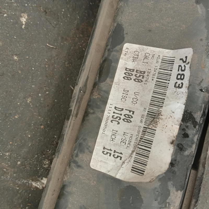 crossmember/cradle/beam rear