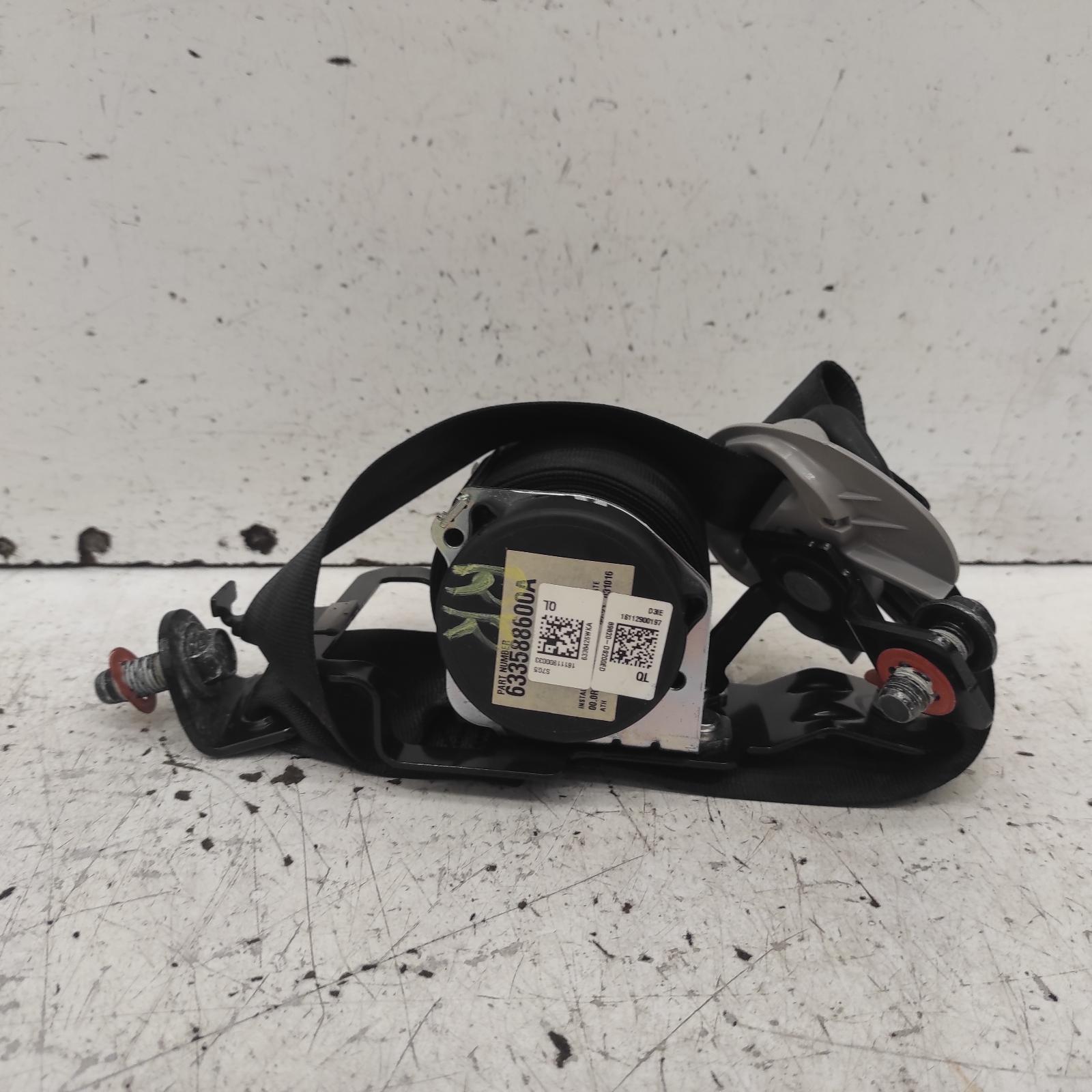 Sportage Seat Belt Stalk 2015-2021 rh rear,seat belt only (no stalk),ql,10/15-08/21 00020312 #658061