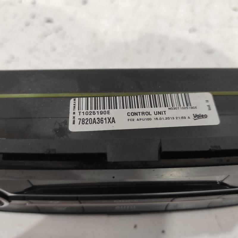 heater/aircon controls