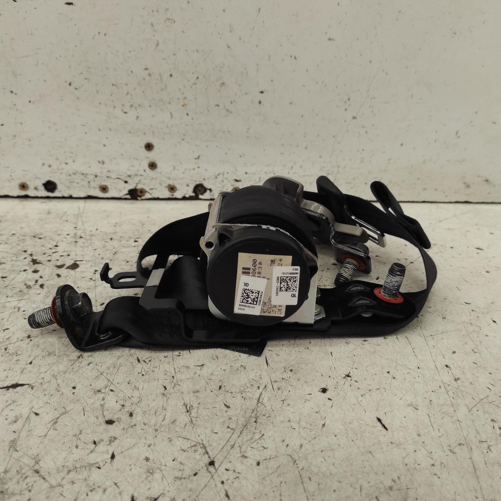 Sportage Seat Belt Stalk 2015-2021 rh rear,seat belt only (no stalk),ql,10/15-08/21 00021702 #669689
