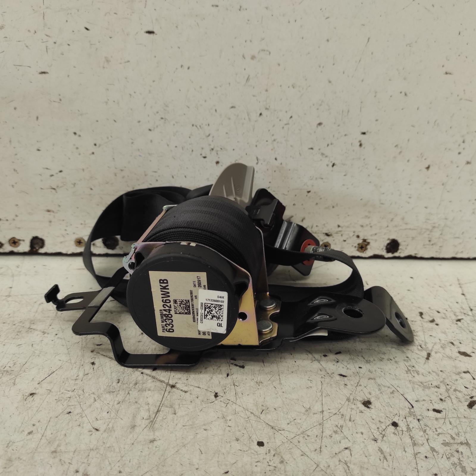 Sportage Seat Belt Stalk 2015-2021 rh rear,seat belt only (no stalk),ql,10/15-08/21 00021209 #677450