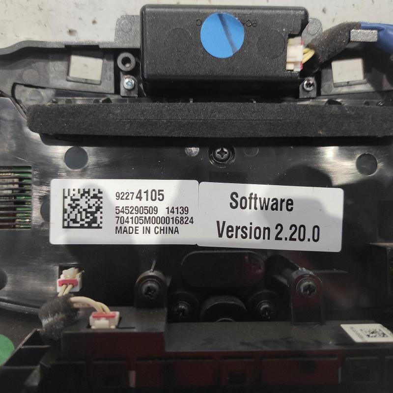 heater/aircon controls