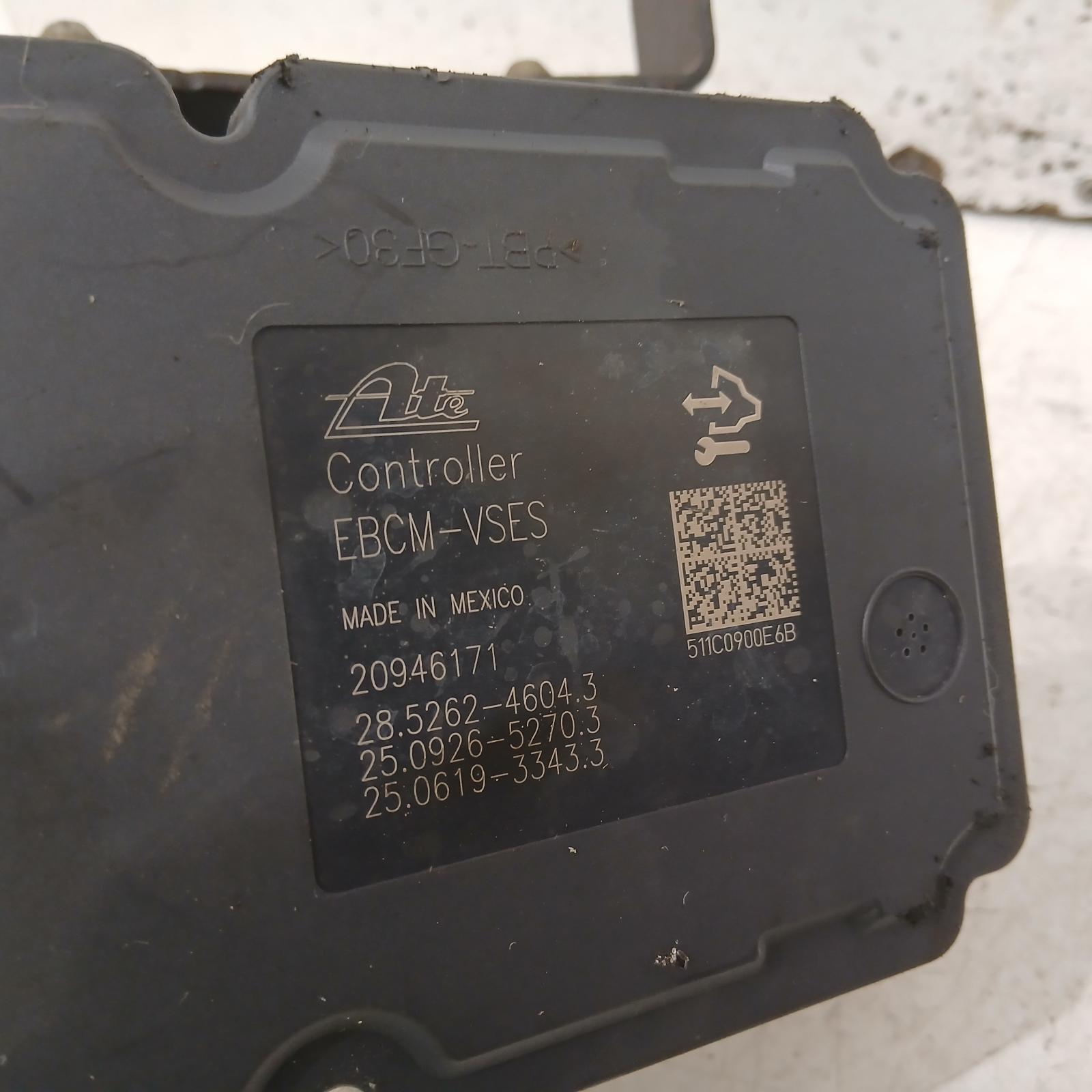 Captiva Abs Pump/modulator 2006-2018 cg,p/n 20946179,09/06-06/18 00019417 #709397