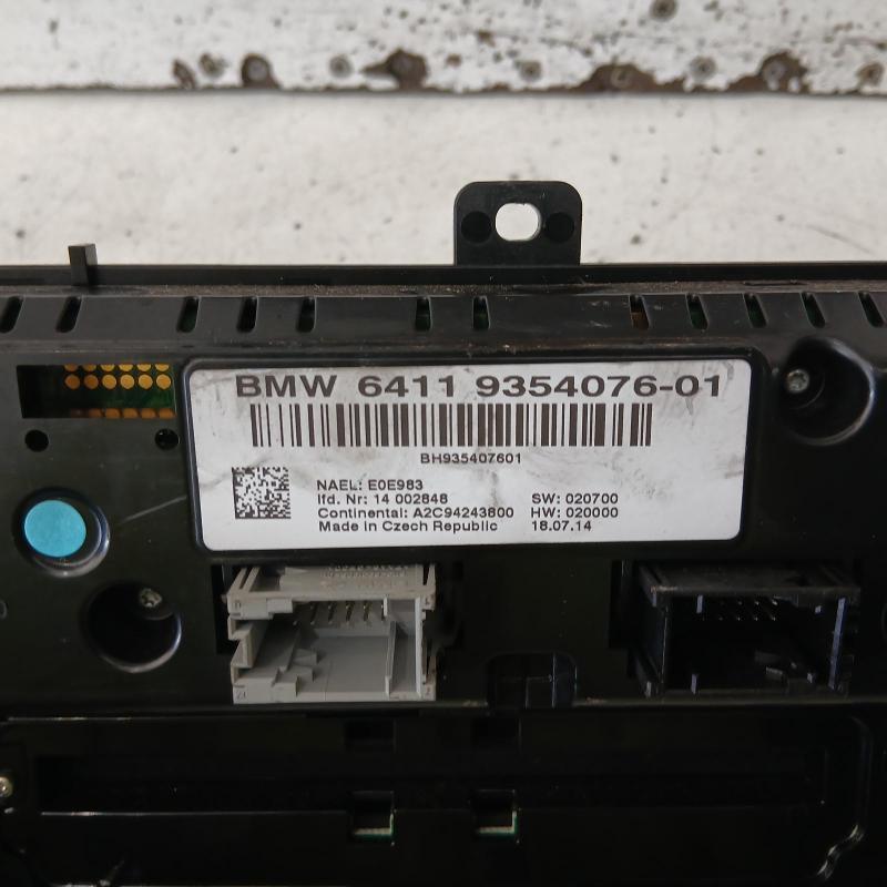 heater/aircon controls