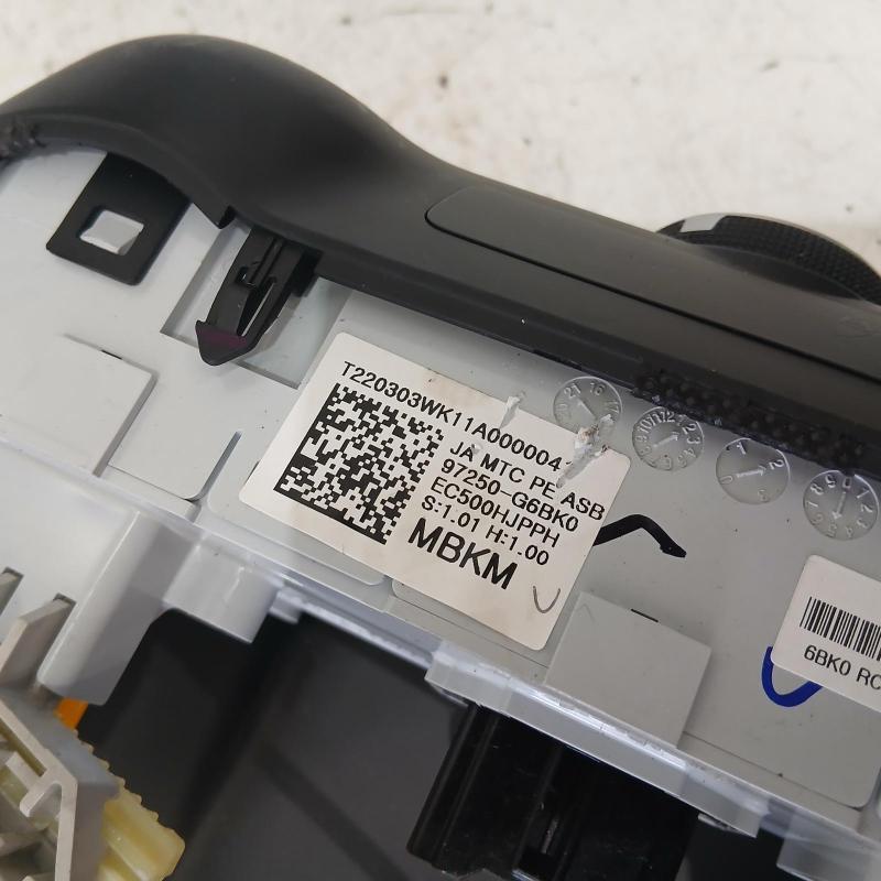 heater/aircon controls