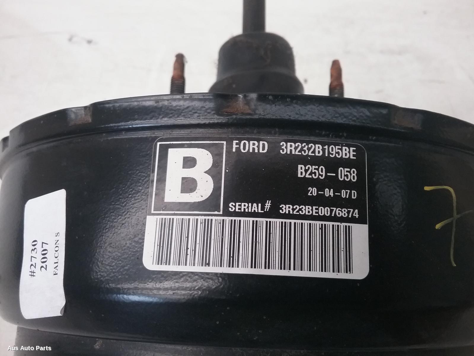 62478, Used brake booster for 2007 falcon bf, 10/0509/10
