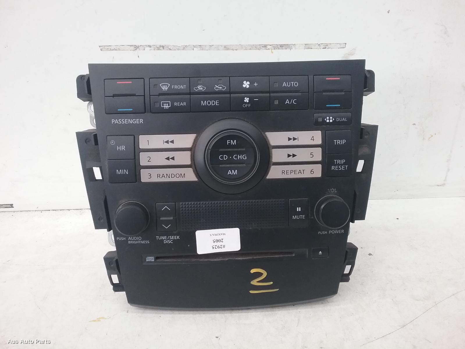 Maxima Heater/aircon Controls 2002-2009 j31,02/02-05/09 00002925 #66260