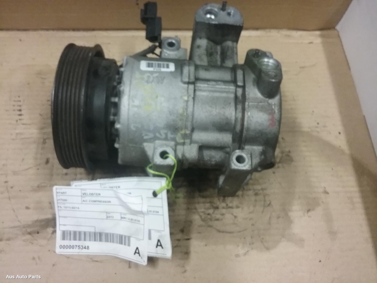 Veloster Aircon Compressor 2011-2014 fs,1.6,g4fd/g4fj,petrol,12/11-02/14 xpart #75348