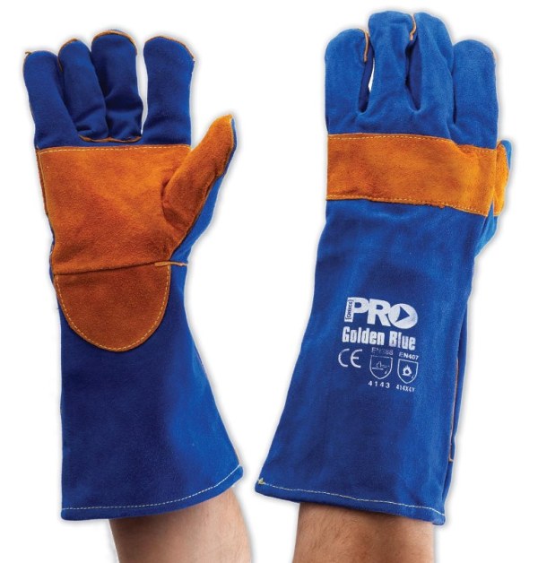 Welders Glove Kevlar Blue Welding Gloves Safety Zone Australia