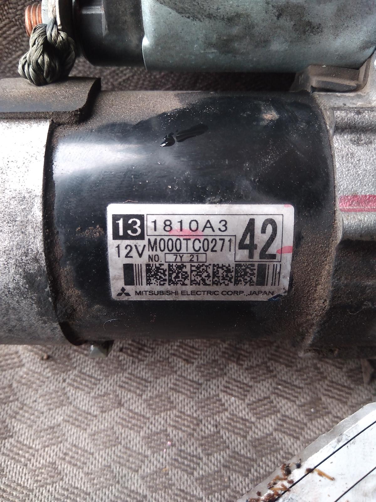 View Auto part Starter Mitsubishi Outlander 2018