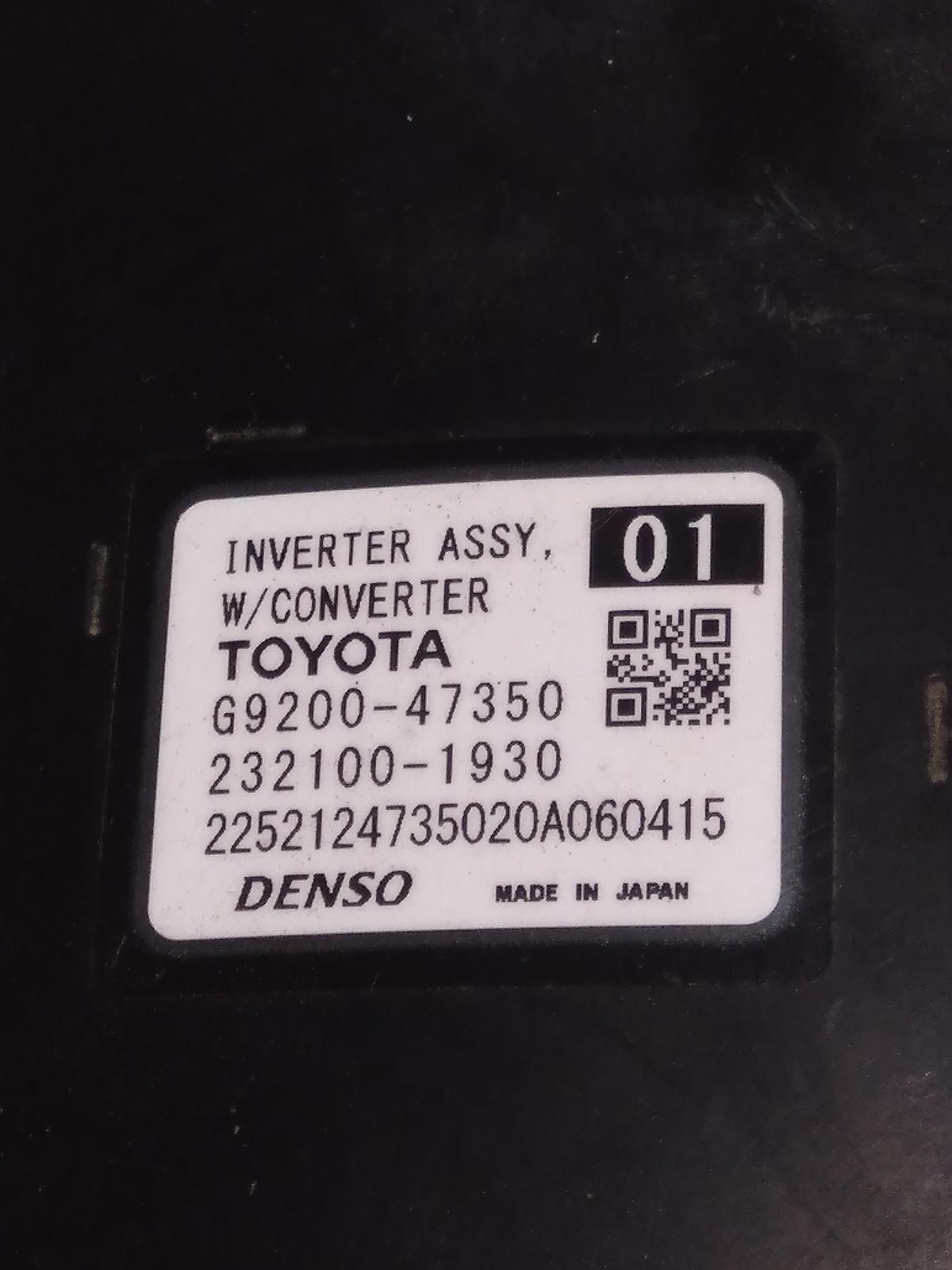 View Auto part Inverter Toyota Corolla 2020