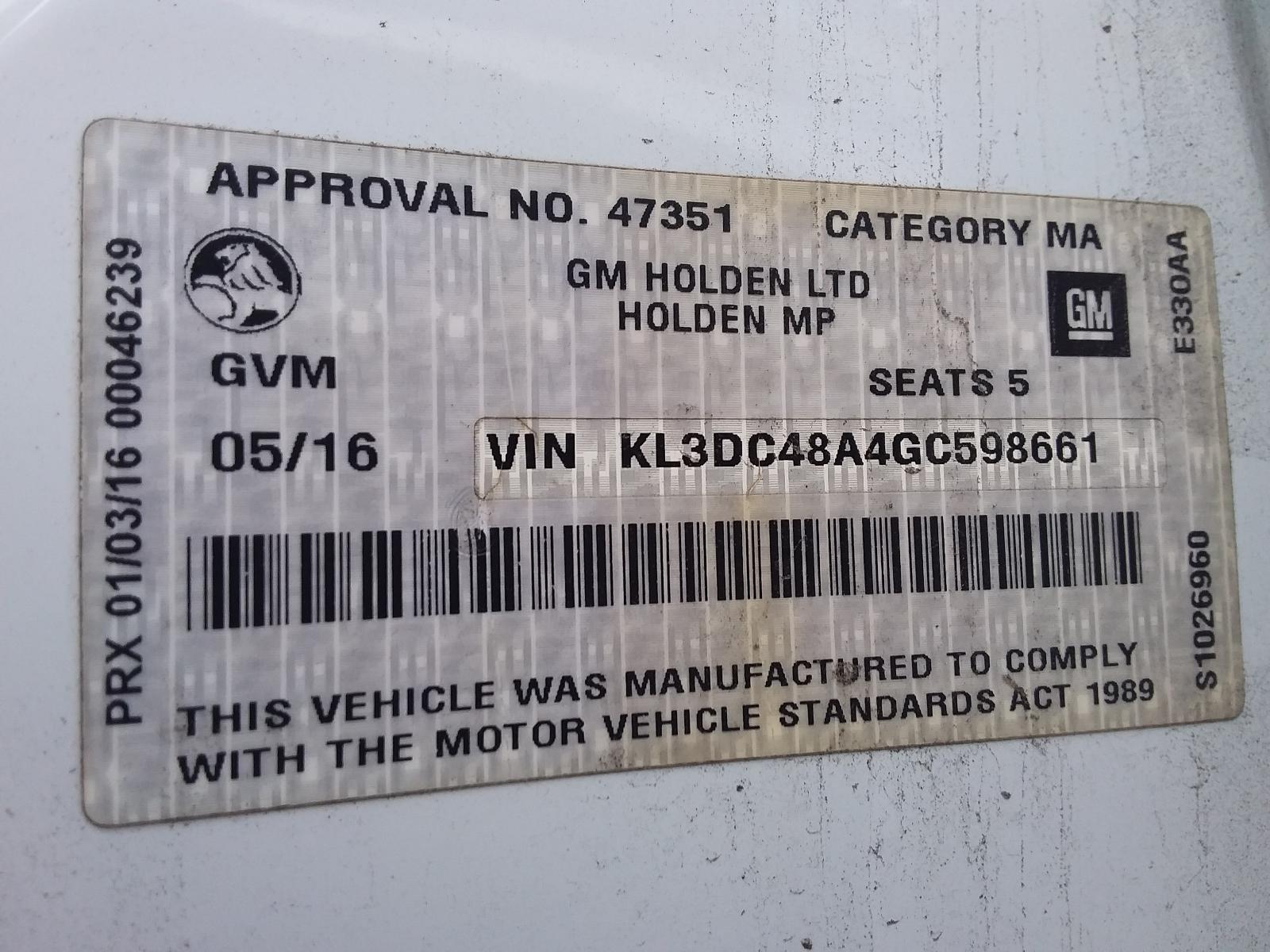 View Auto part Shock Absorber Holden Spark 2016