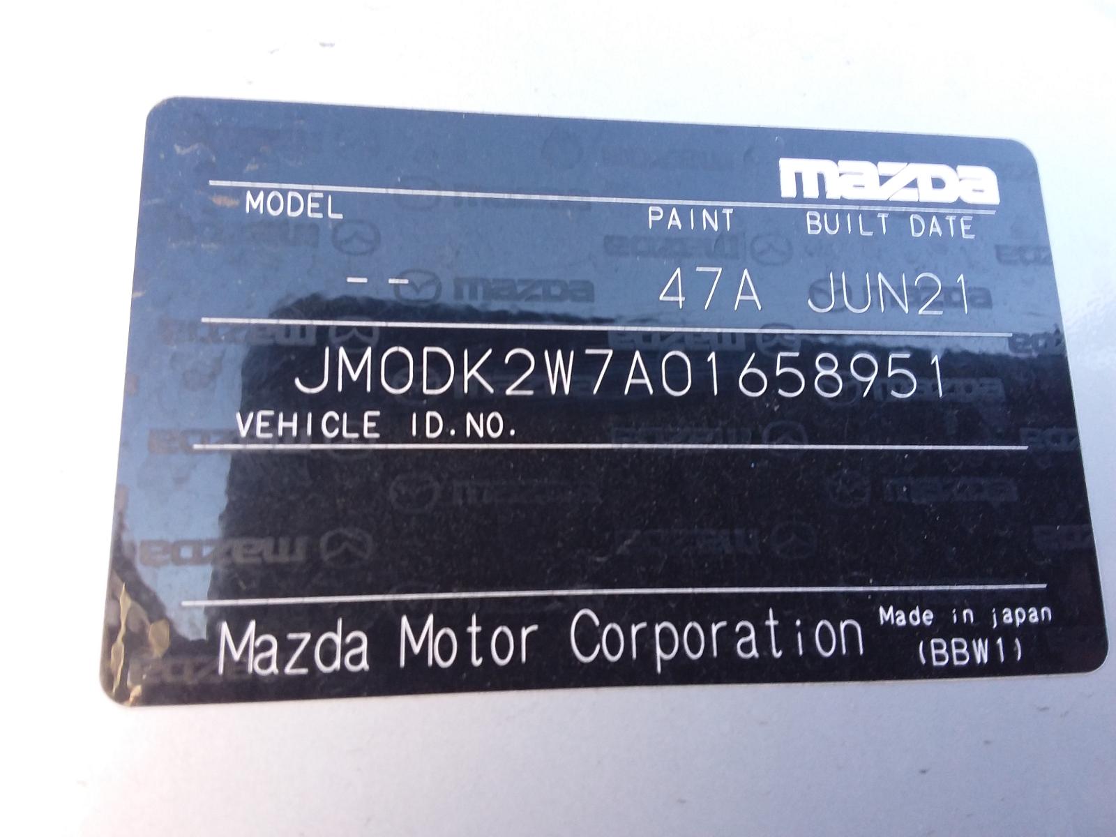 Right Door Mirror Cx3 Mazda 2021