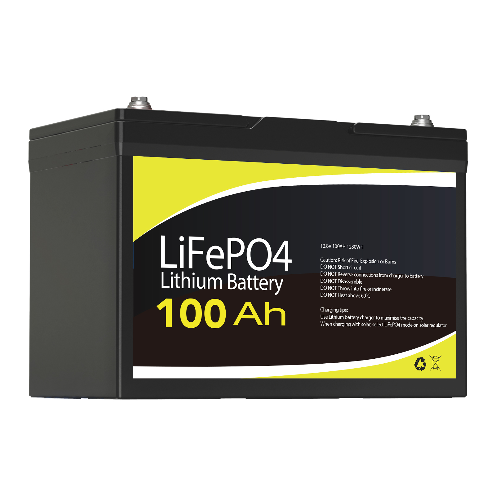 12V 100Ah Battery LiFePO4 Emergency BMS 4WD RV Boat Camping Backup Power Outdoor - Picture 20 of 24