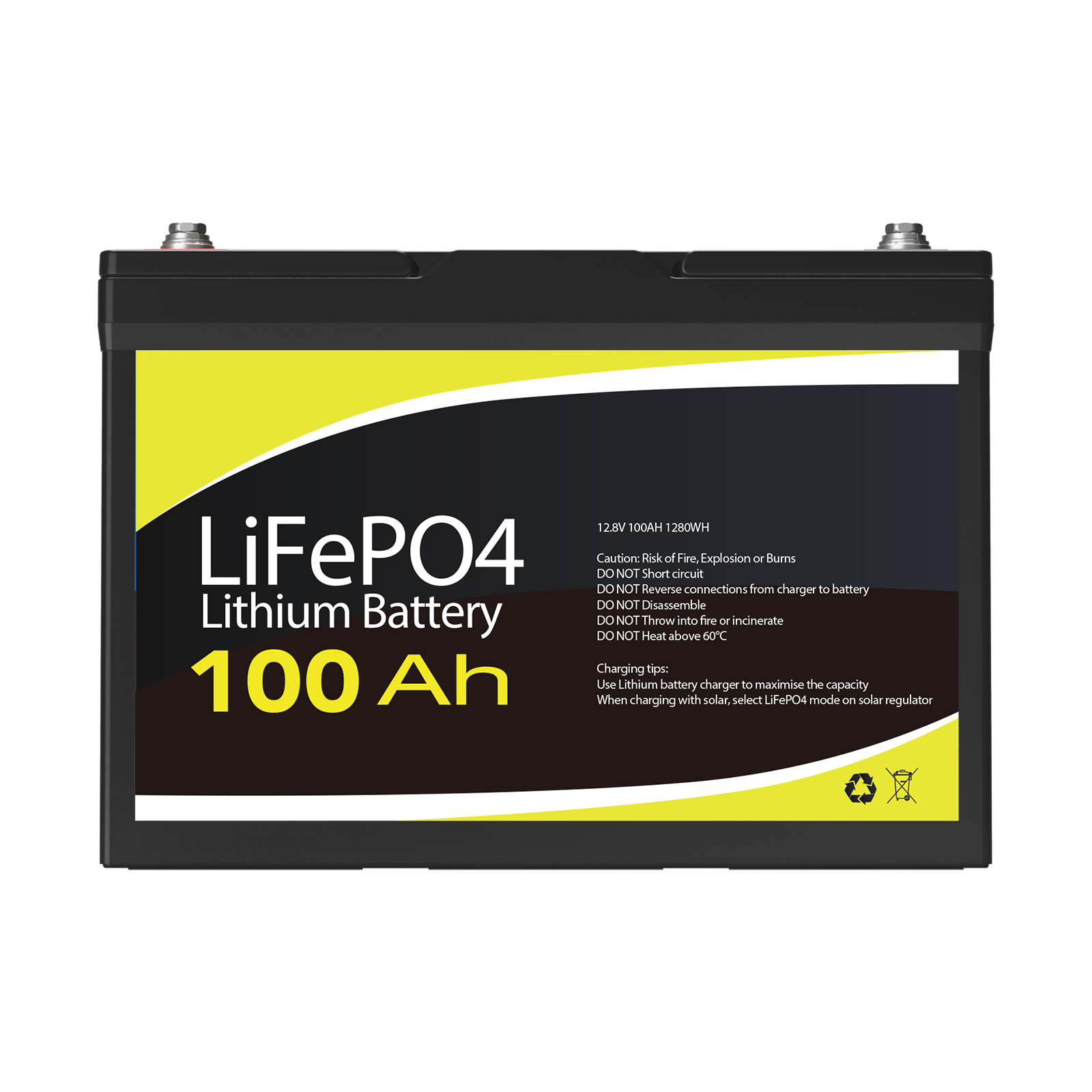 12V 100Ah Battery LiFePO4 Emergency BMS 4WD RV Boat Camping Backup Power Outdoor - Picture 21 of 24