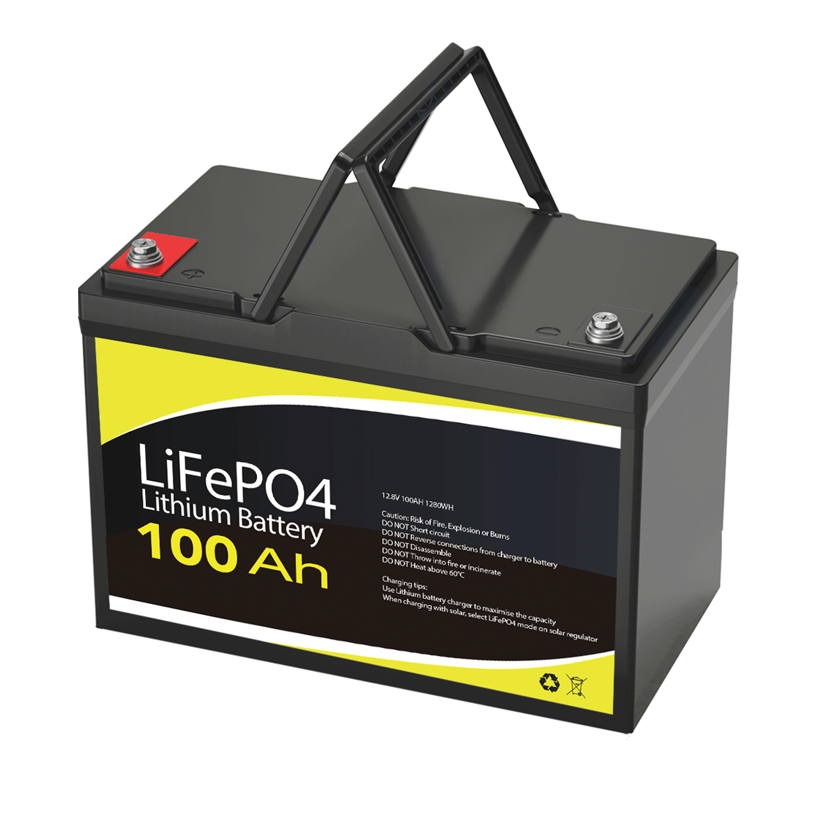 12V 100Ah Battery LiFePO4 Emergency BMS 4WD RV Boat Camping Backup Power Outdoor - Picture 12 of 24