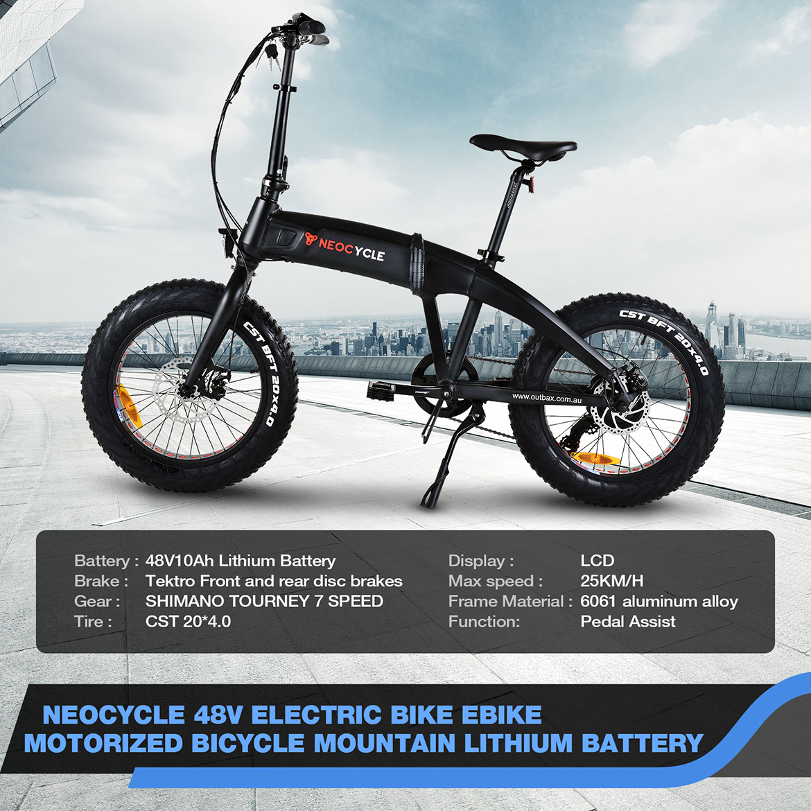 NEOCYCLE 48V Electric Bike Ebike 