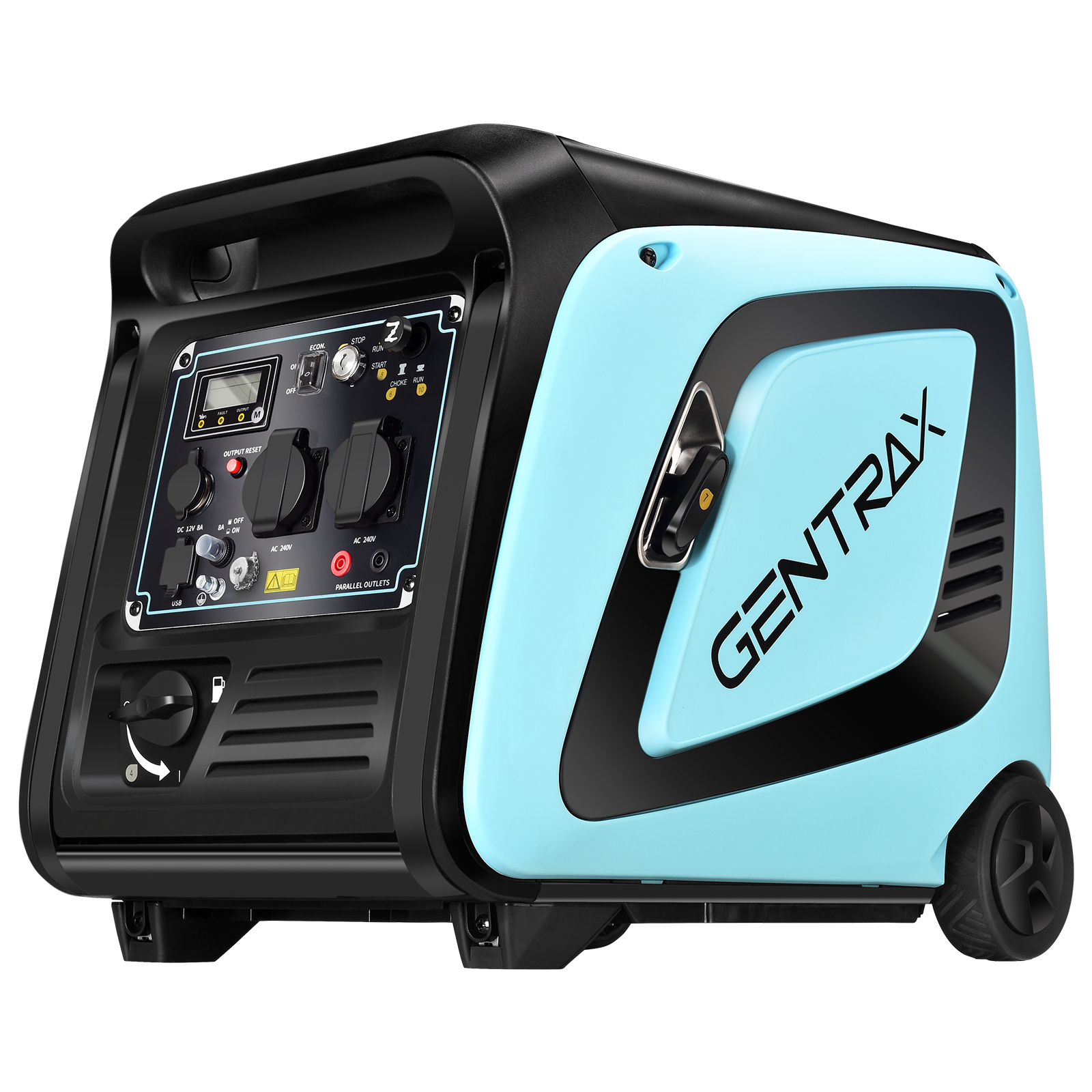 Gentrax 6.6KW 4.2KW 2.5KW 1.2KW Inverter Generator Pure Sine Wave Petrol Camping - Picture 14 of 61