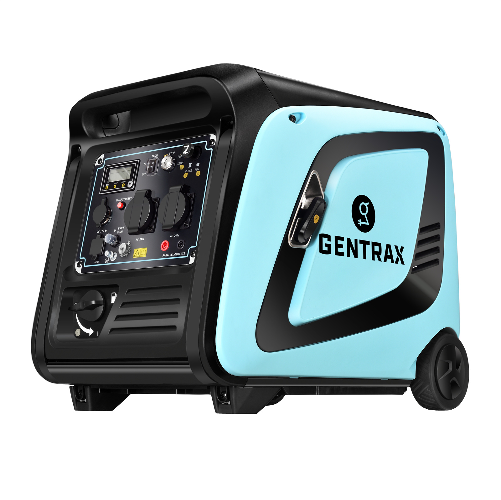Gentrax 6.6KW 4.2KW 2.5KW 1.2KW Inverter Generator Pure Sine Wave Petrol Camping - Picture 4 of 61