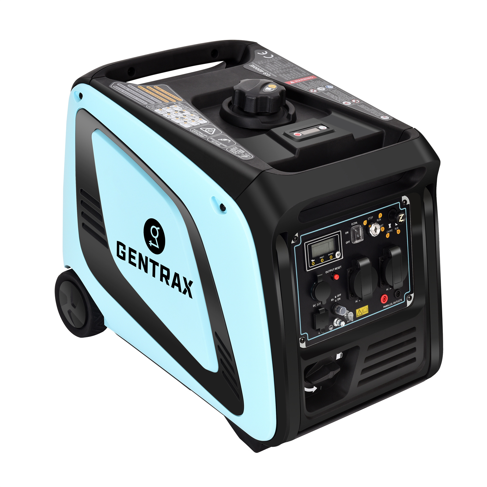 Gentrax 6.6KW 4.2KW 2.5KW 1.2KW Inverter Generator Pure Sine Wave Petrol Camping - Picture 5 of 61
