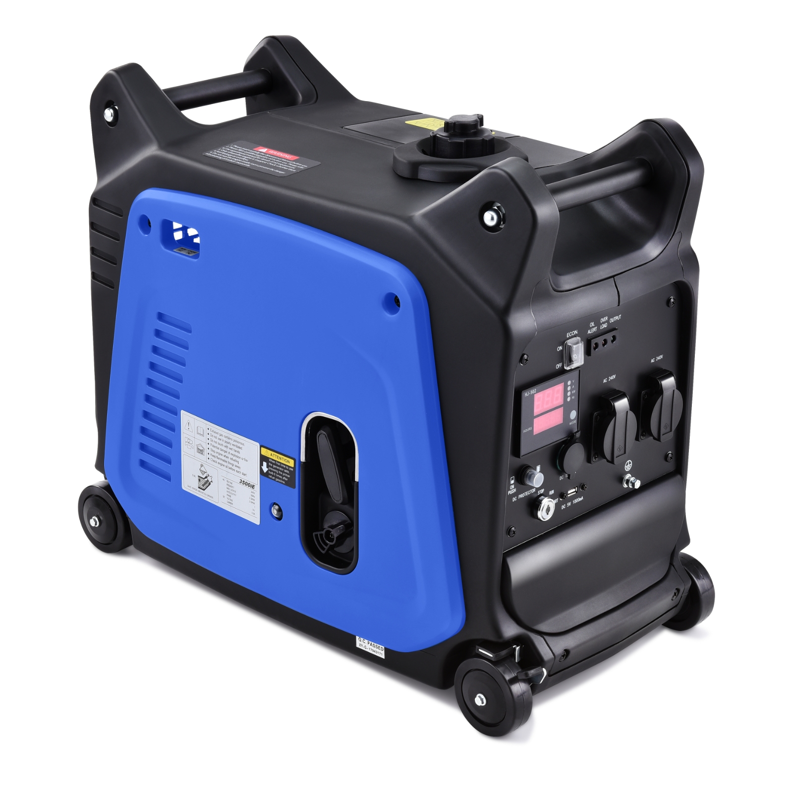 Gentrax 6.6KW 3.5KW 2.2KW 800W Inverter Generator Pure Sine Wave Petrol Camping - Picture 13 of 49