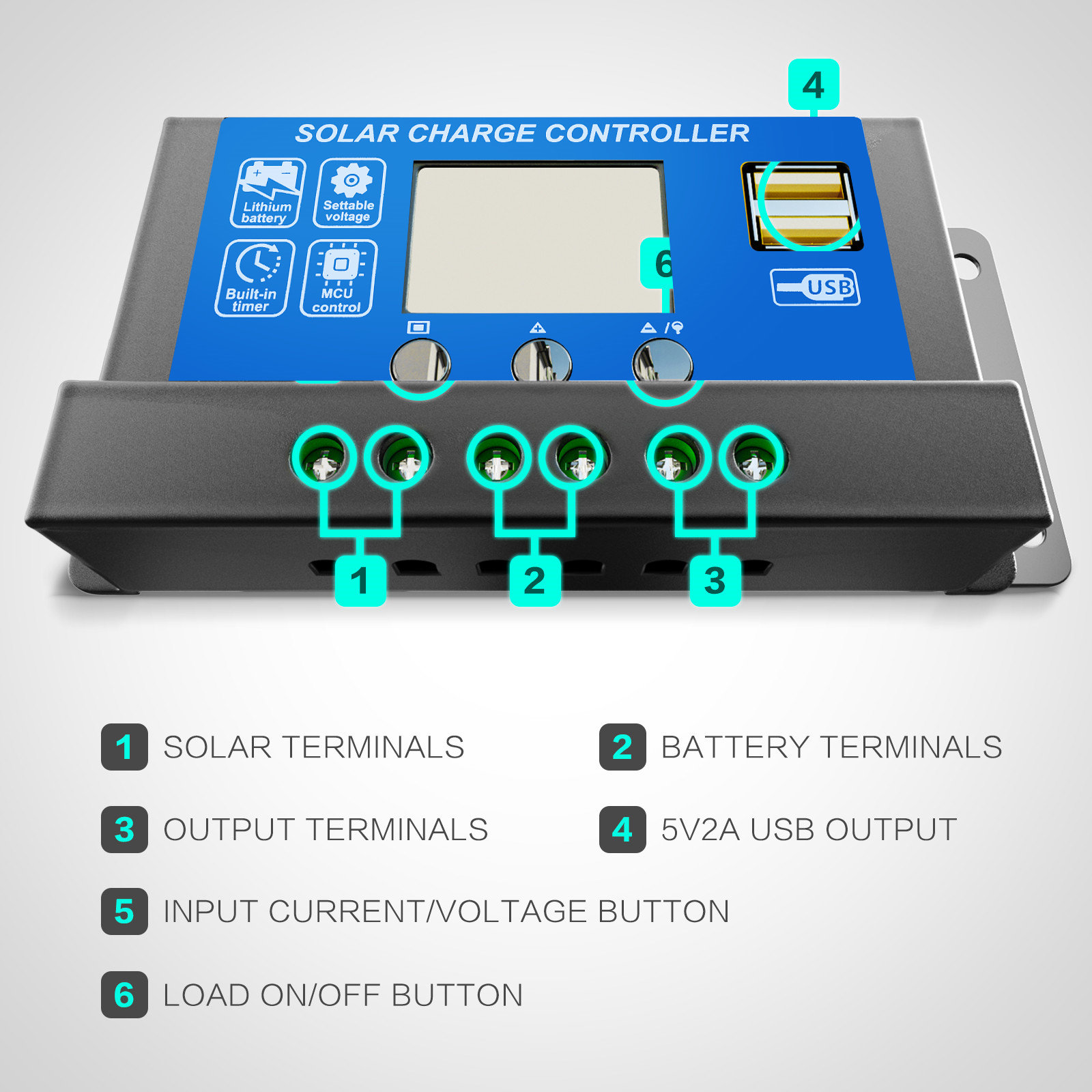 300W 18V Solar Panel Kit Mono Fixed Regulator Charge Controller LCD 2USB RV - Picture 55 of 71